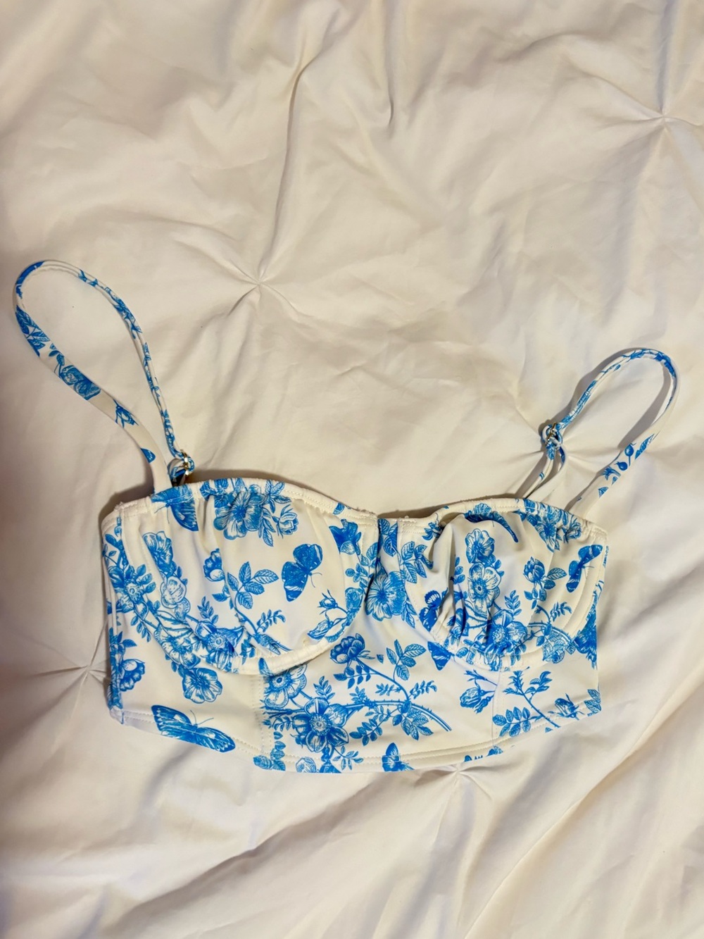 Blue Floral corset top